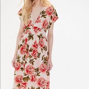 UO Urban Renewal Remnants Floral Deep V dress